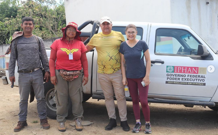 Equipe do IPHAN visita Cupira e faz avaliação técnica das pinturas rupestres